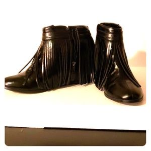 Fringe Ankle Boots